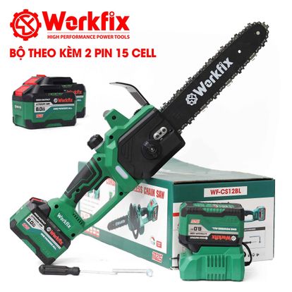 Máy Cưa Gỗ Cầm Tay Workfix WF-CS12BL 21V, Lam Xích 30cm